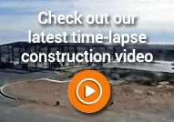 Time-lapse video showing contruction of TA travel stop